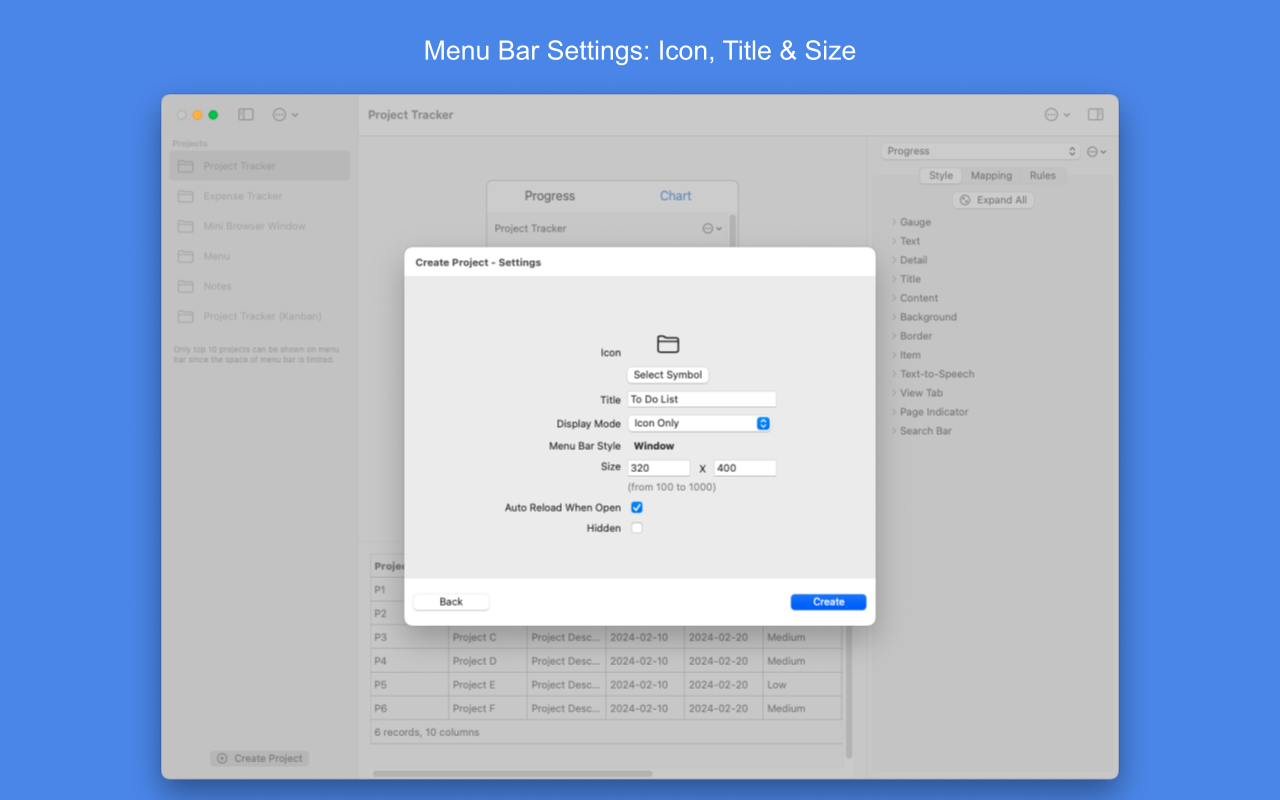 Media Menubargrid - Ubah Lembaran Google ke Aplikasi Bar Menu Mac 8