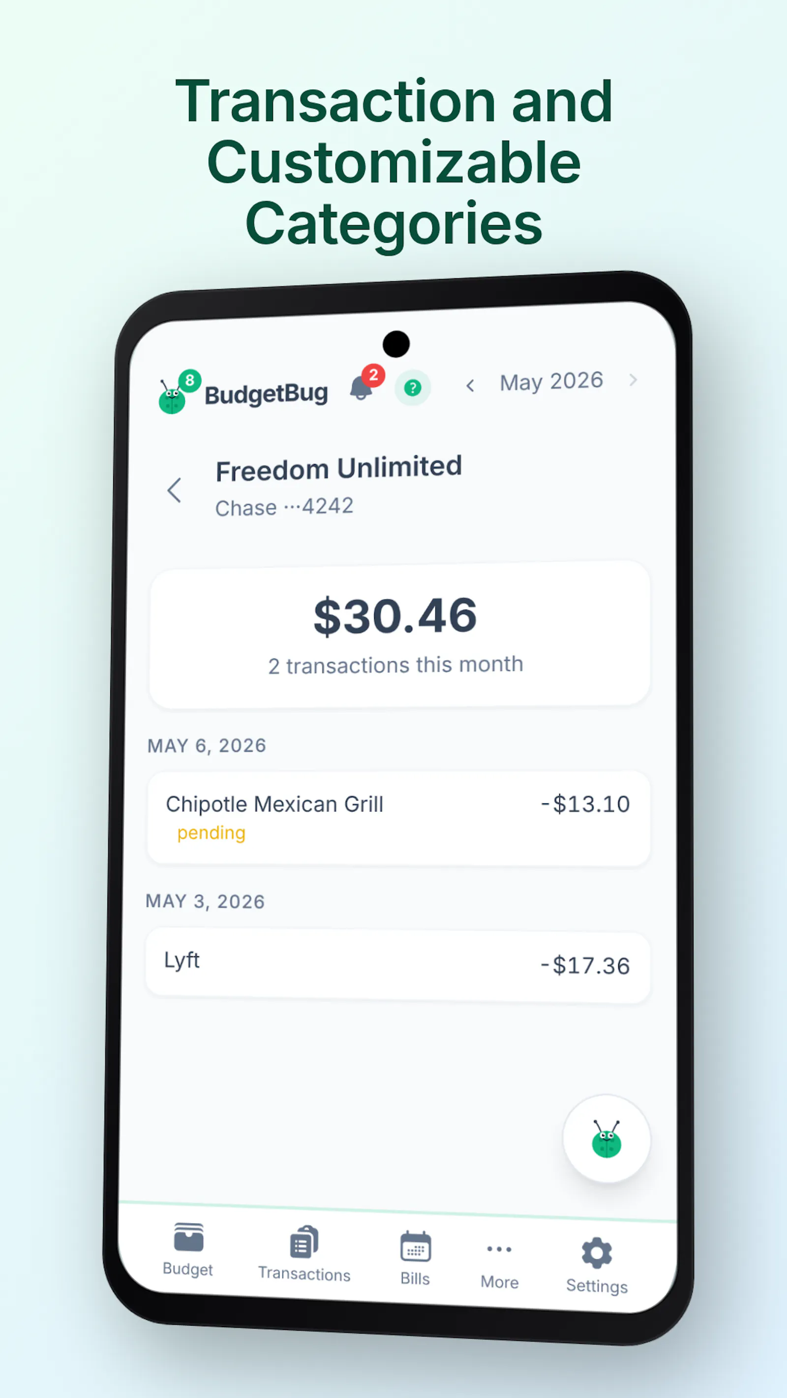 BudgetBug screenshot 4