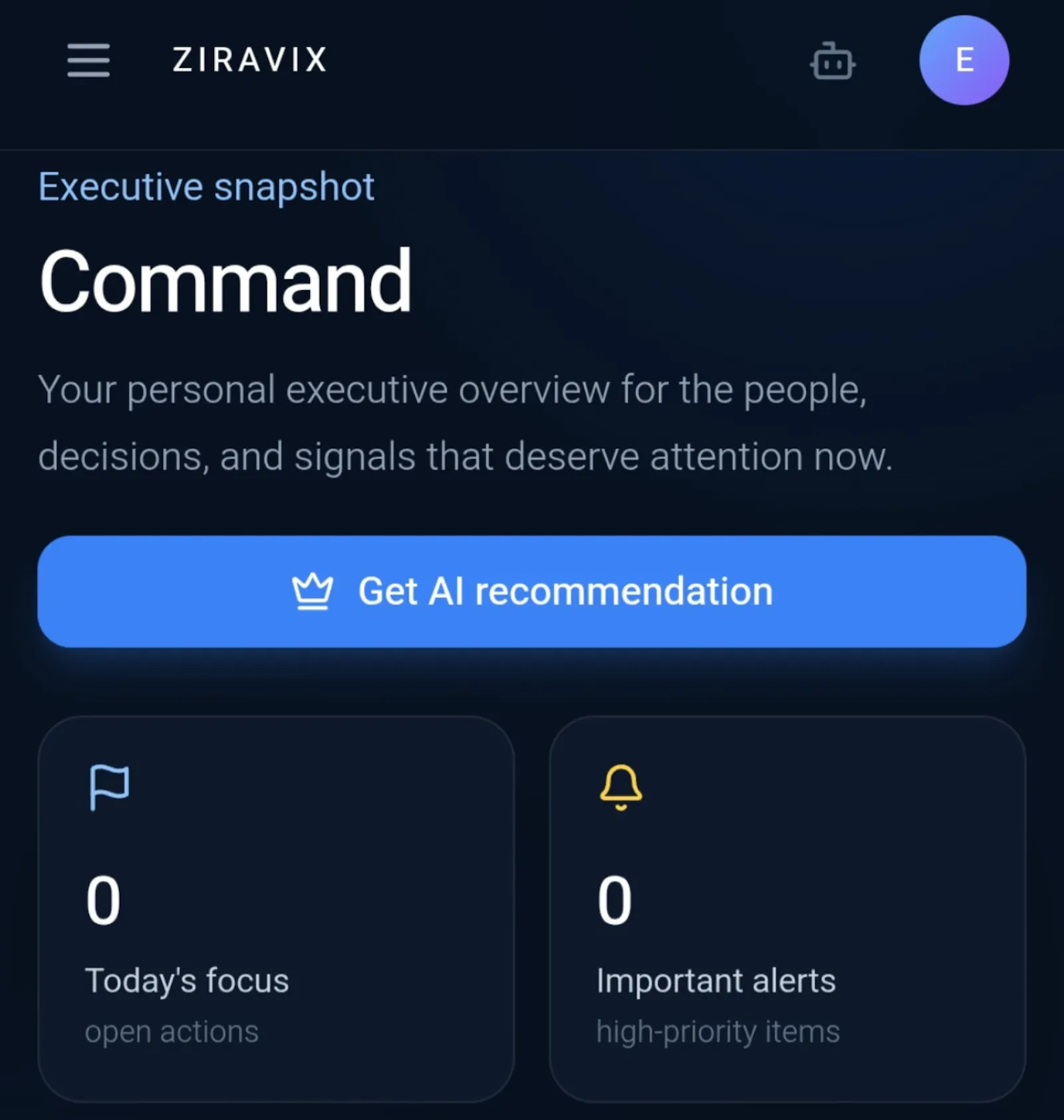 ZIRAVIX AI EXECUTIVE OS™ screenshot 7