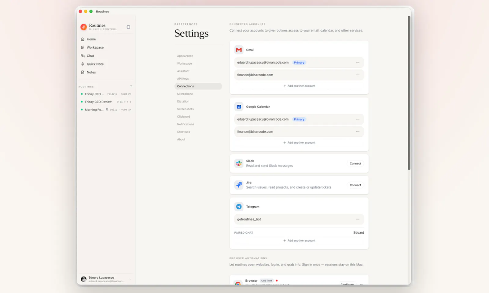 Routines screenshot 7