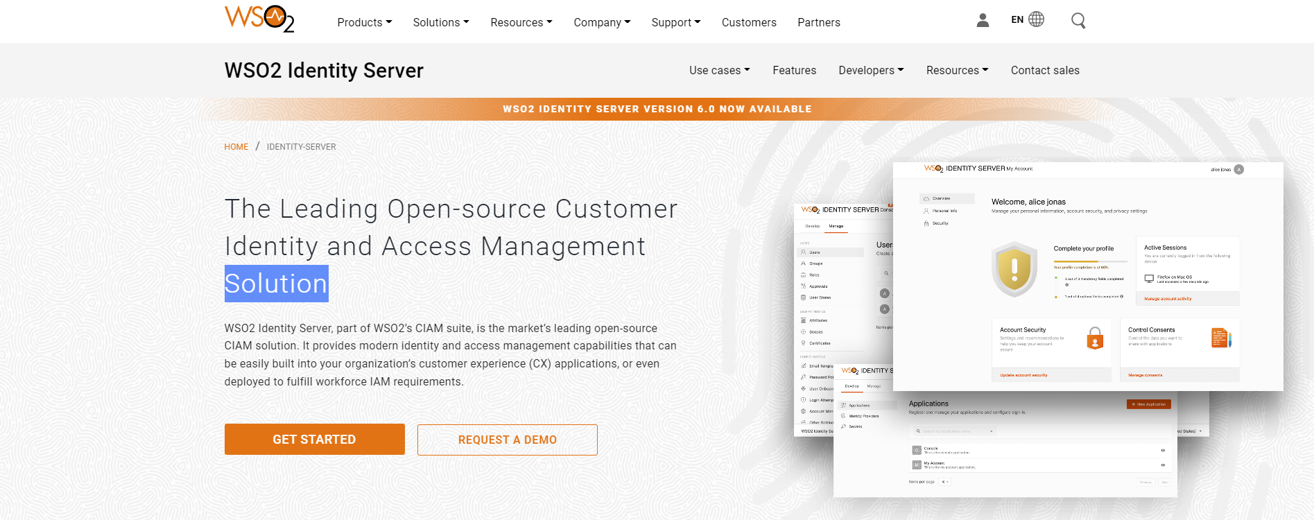 WSO2 Identity Server gallery image