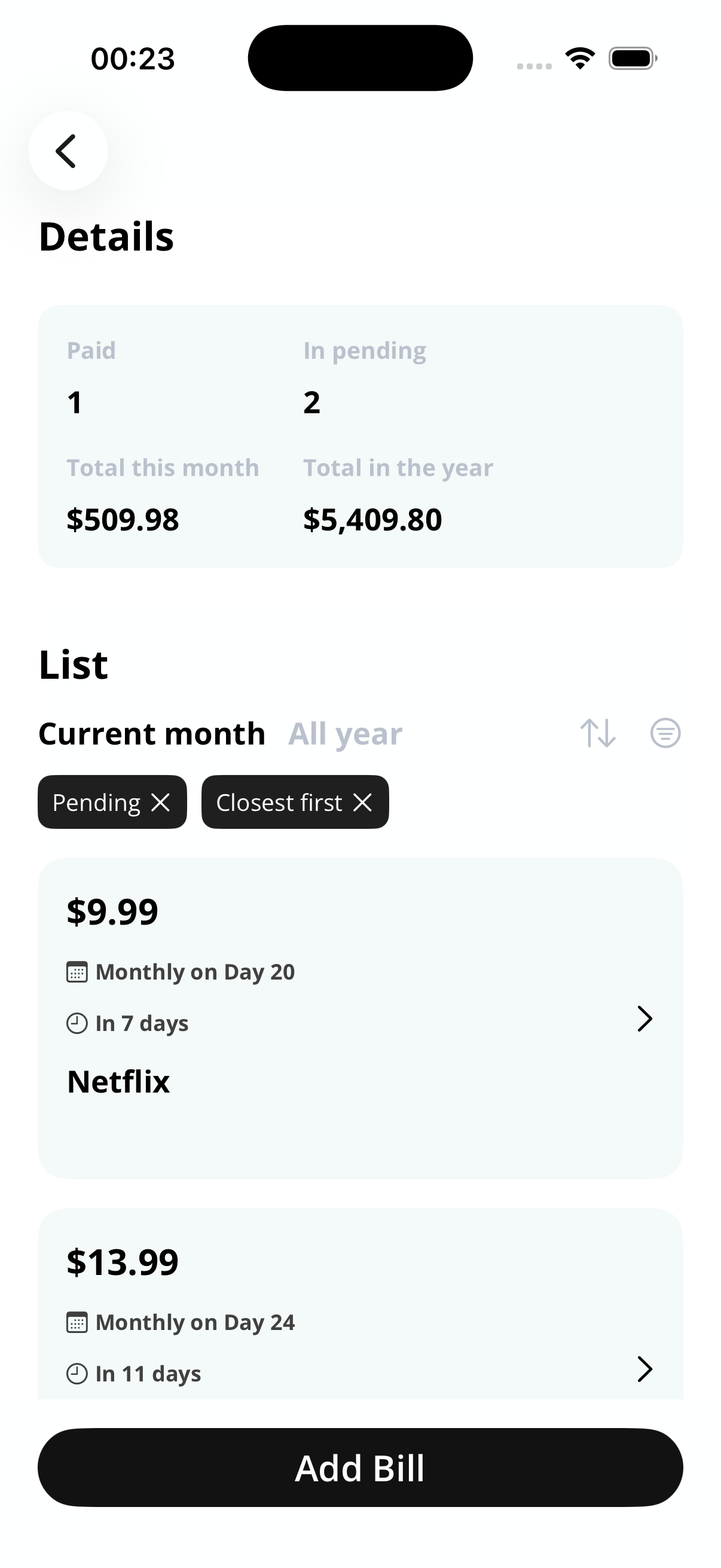 Closebills gallery image