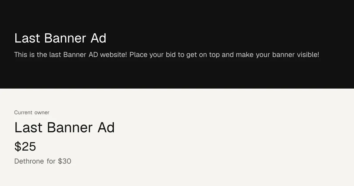 The Last Banner Ad gallery image