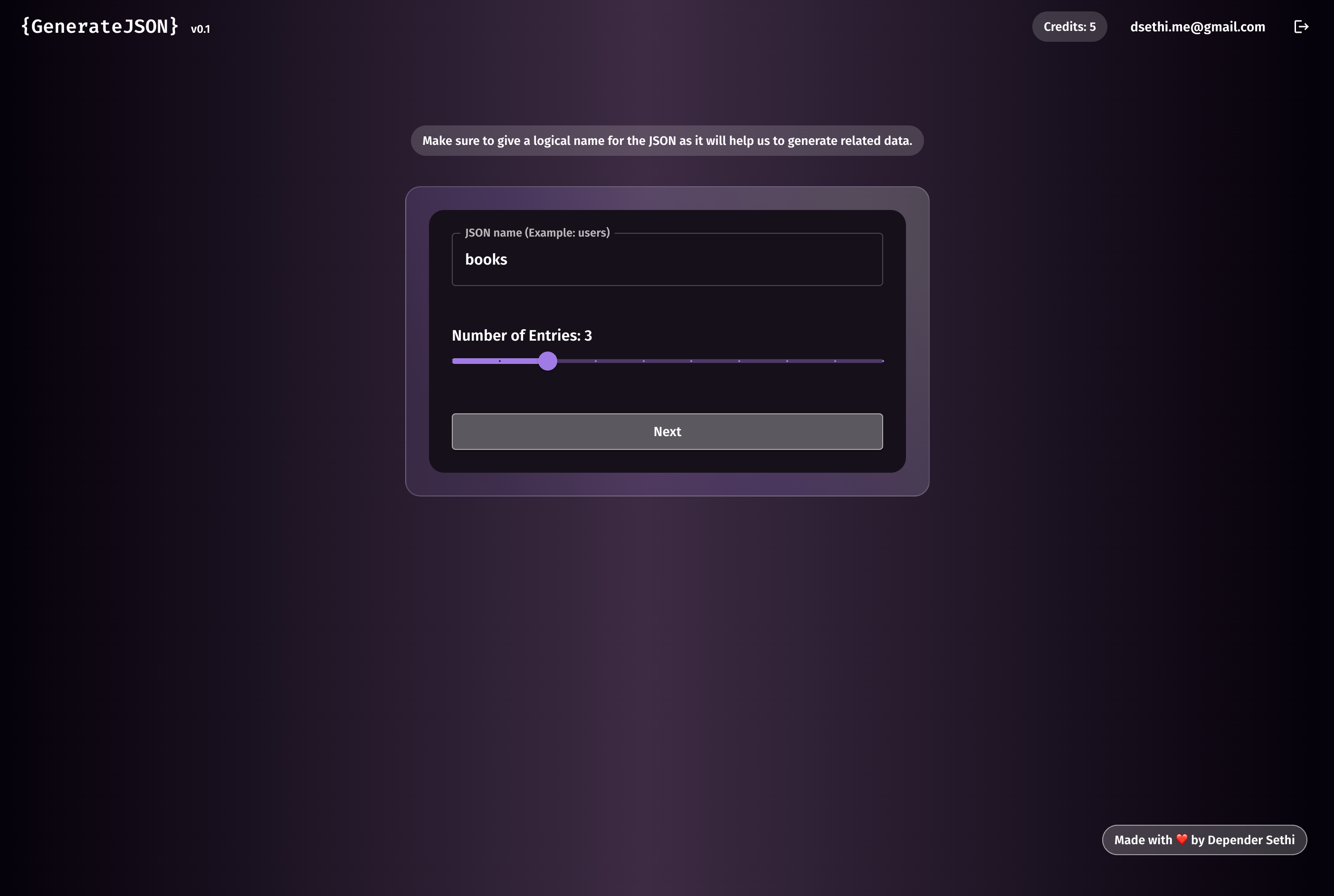 Generate JSON - AI-generated dummy JSON - deploy in seconds media 2