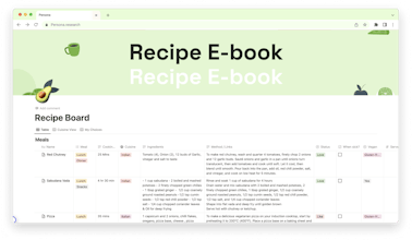 Recipe Board: Ultimate Notion Template gallery image