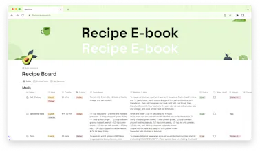Recipe Board: Ultimate Notion Template gallery image