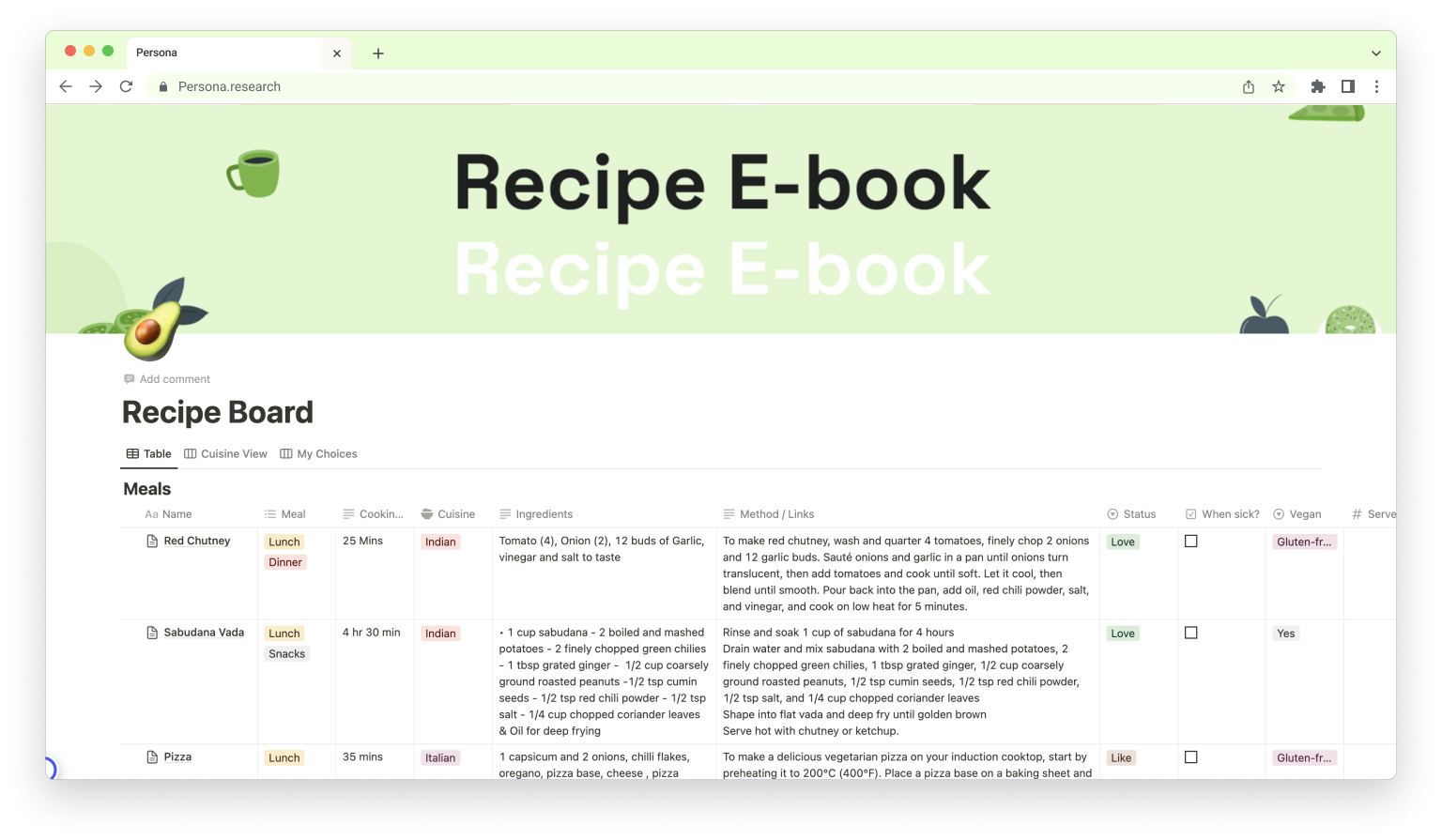 Receptbord: ultieme notionsjabloon - Kook, deel en organiseer uw recepten als een pro met notie media 4