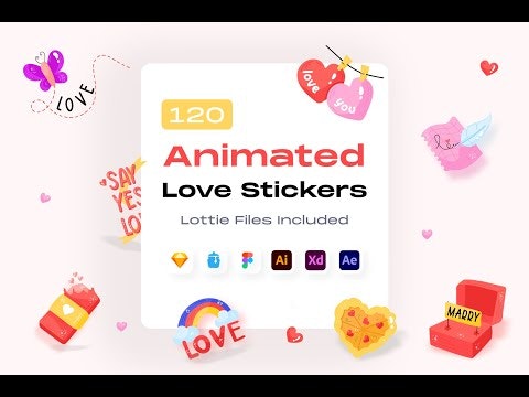120 Animated Love Stickers gallery image