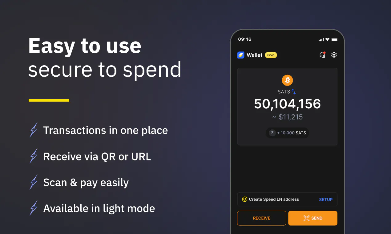 Speed Bitcoin Lightning Wallet gallery image