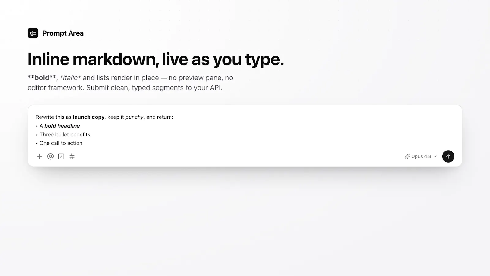 Prompt Area screenshot 5