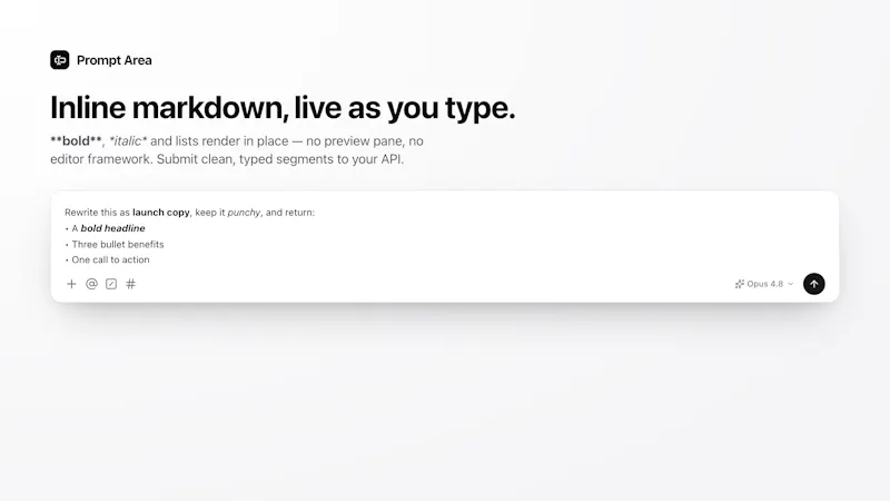 Prompt Area screenshot 5
