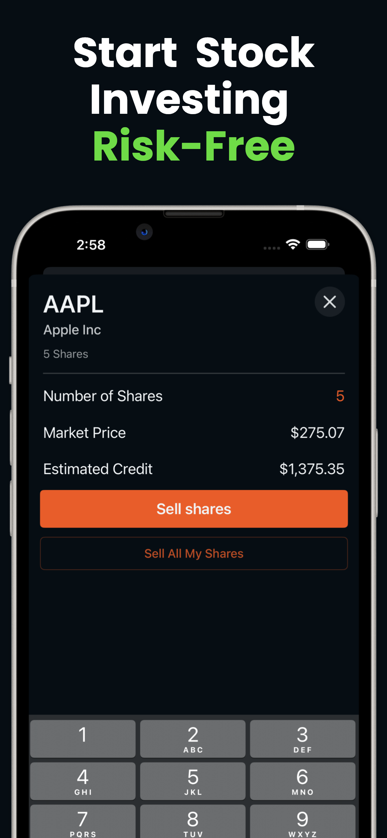 Stock Sim  - Screenshot 3 showing product features and functionality