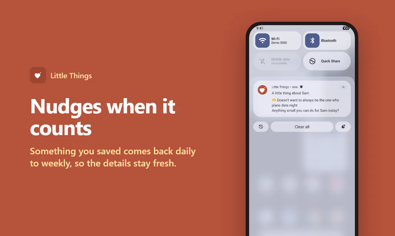 Little Things: Partner Notes gallery image