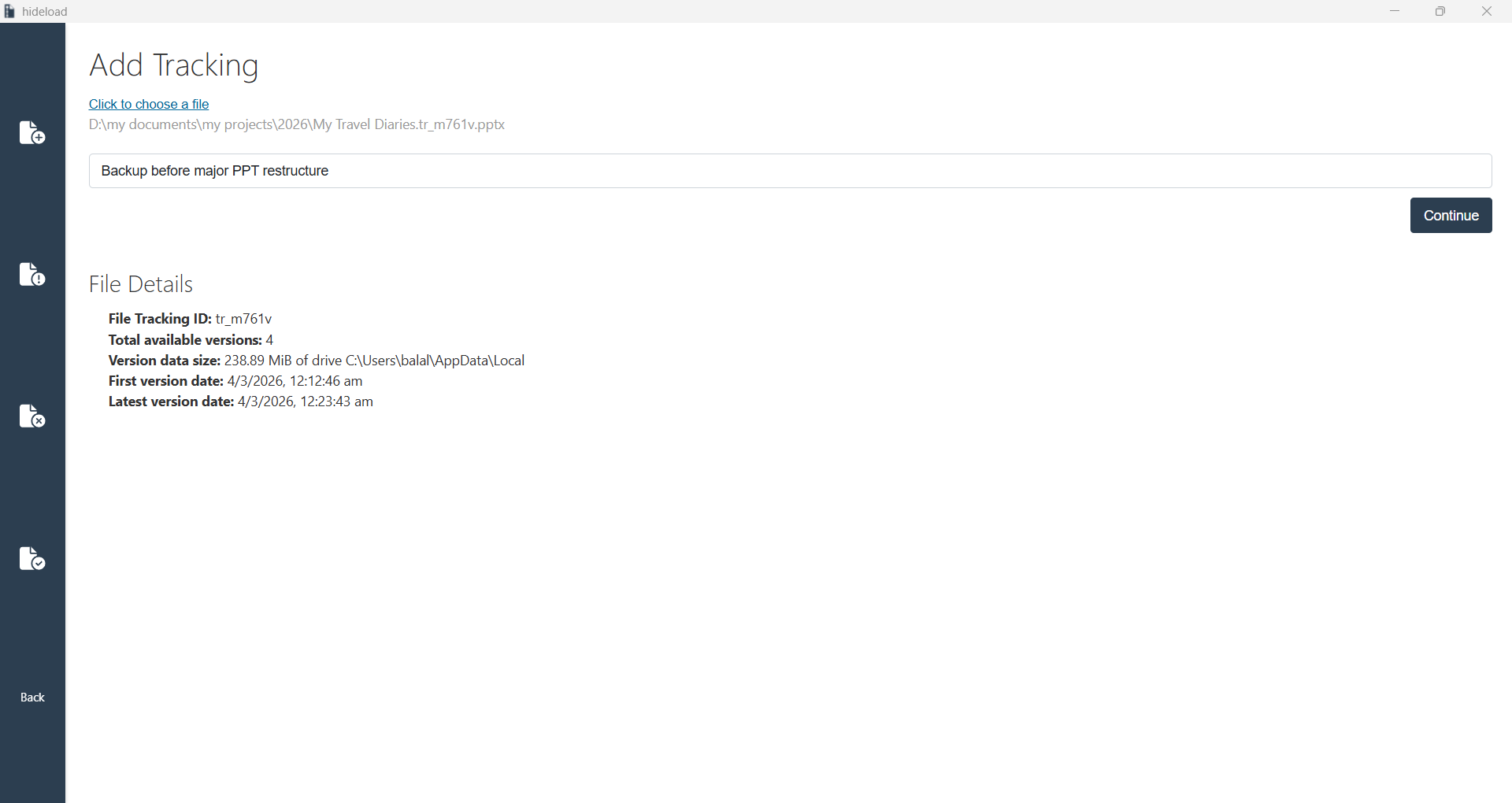 Hideload gallery image