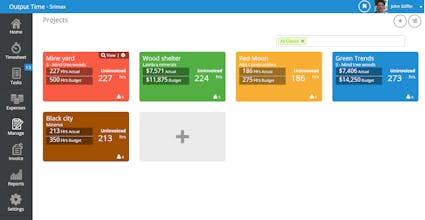 Output Time - Self hosted Project Management App gallery image