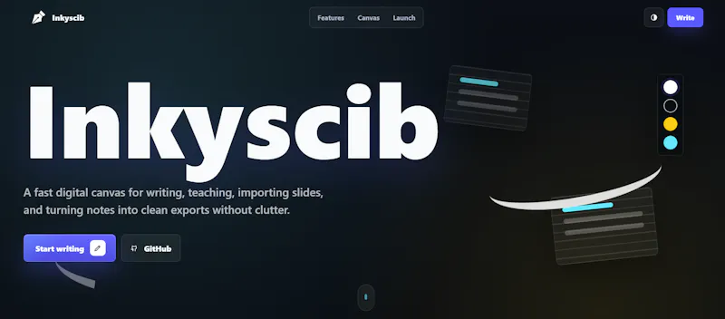 Inkyscib screenshot 1
