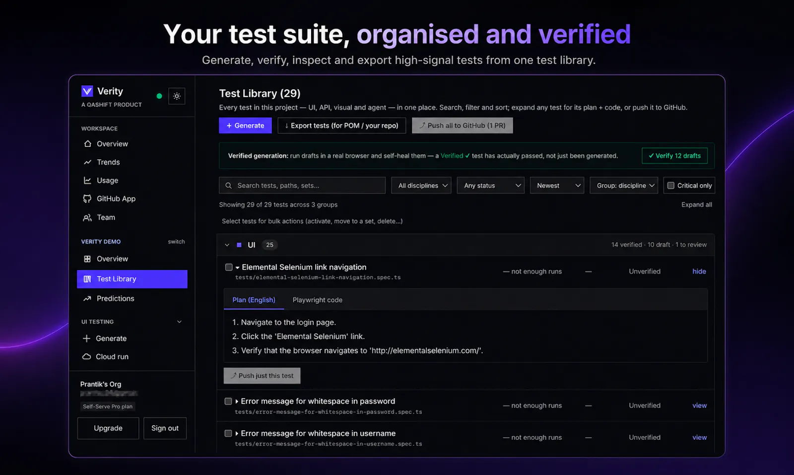 Verity screenshot 2
