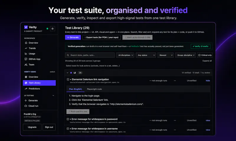 Verity screenshot 2