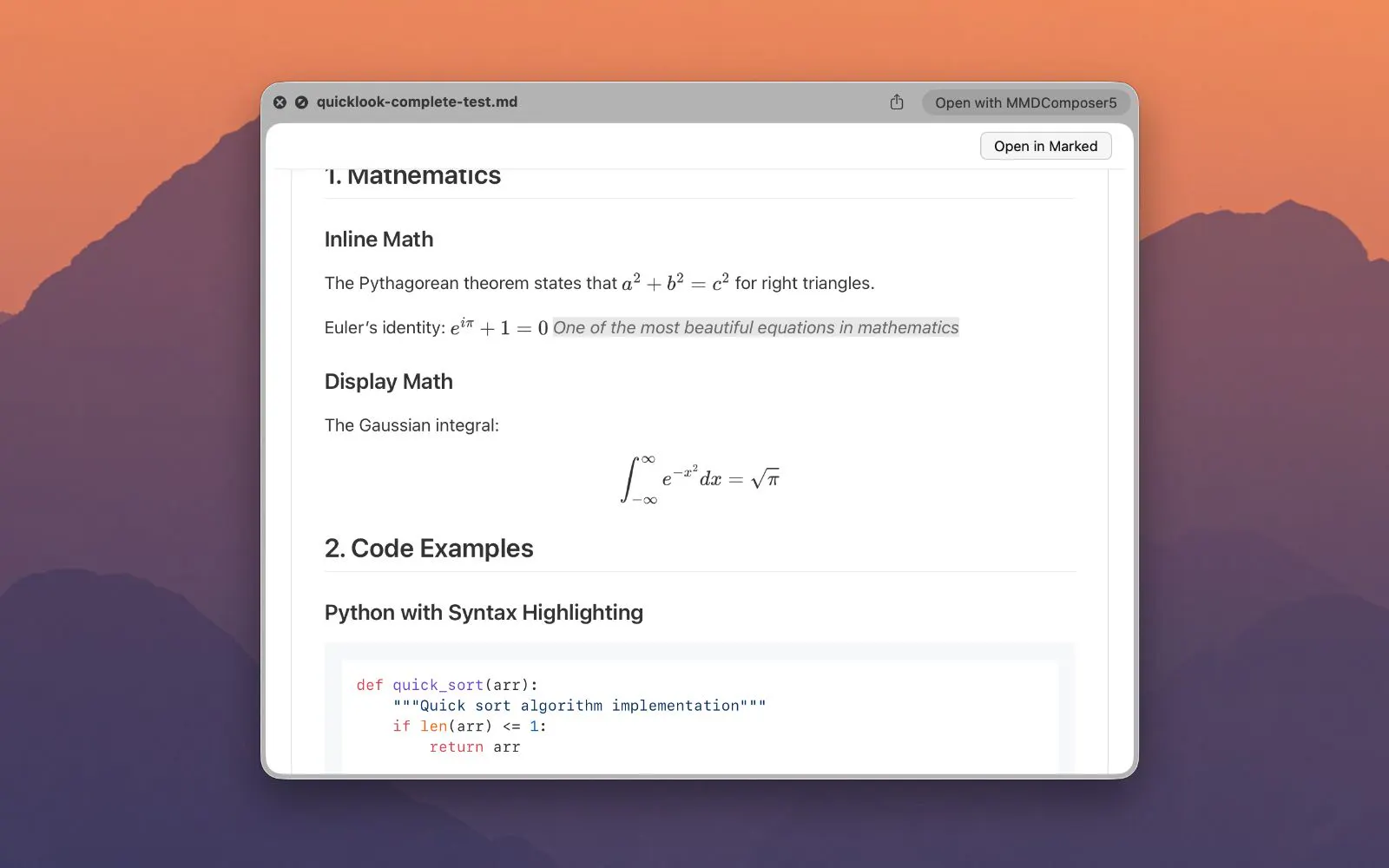 Marked QL screenshot 3