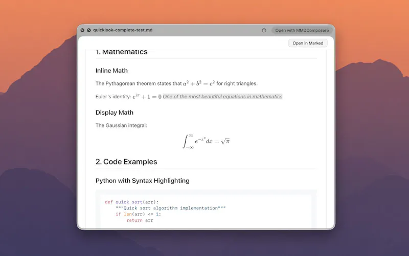 Marked QL screenshot 3