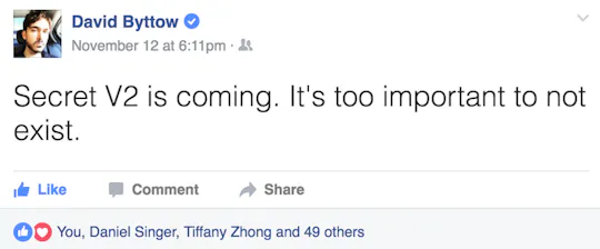 Secret, 2015's most controversial app, is coming back 🙊