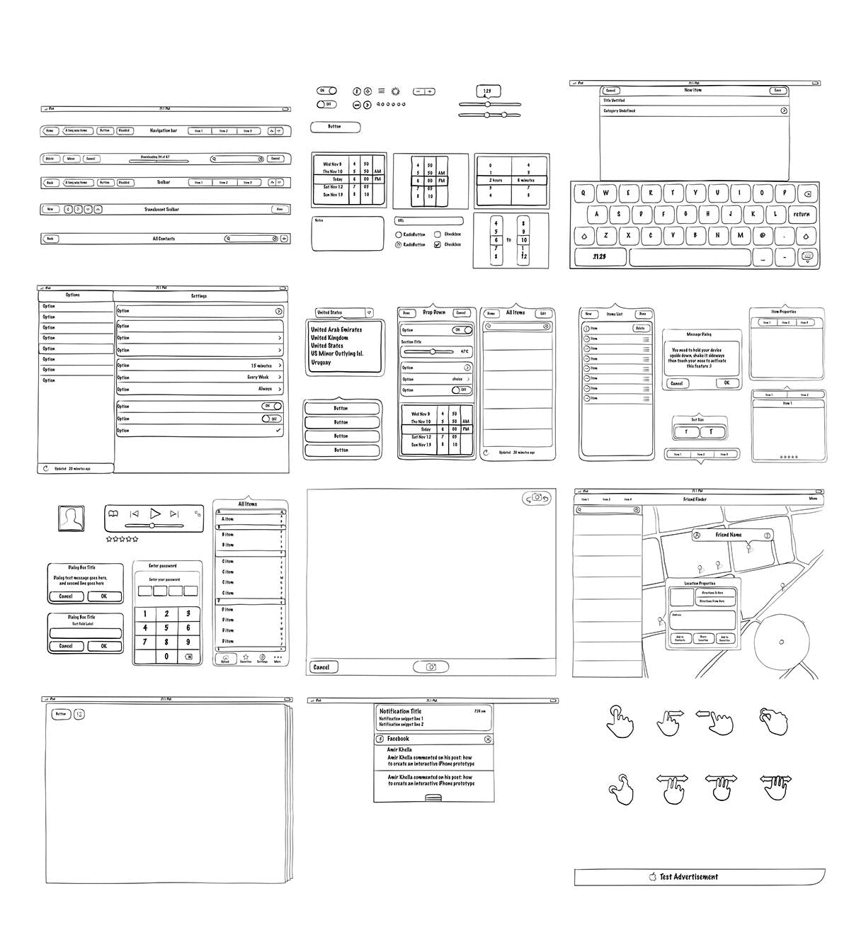 Sketch UI Kit media 1