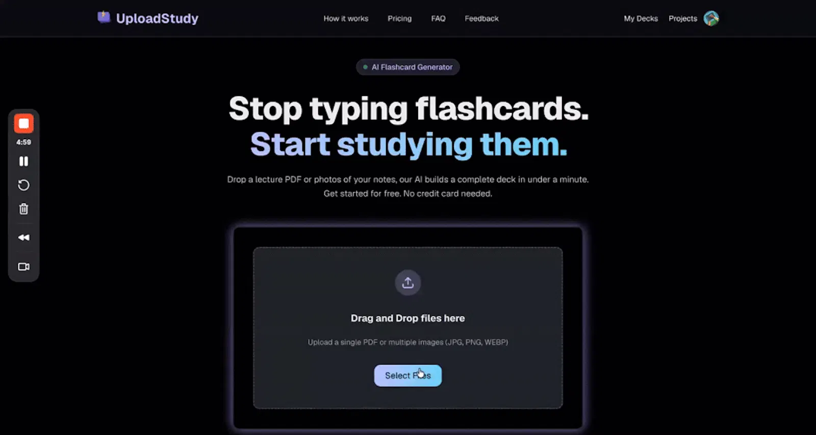 UploadStudy screenshot 1 (video preview)