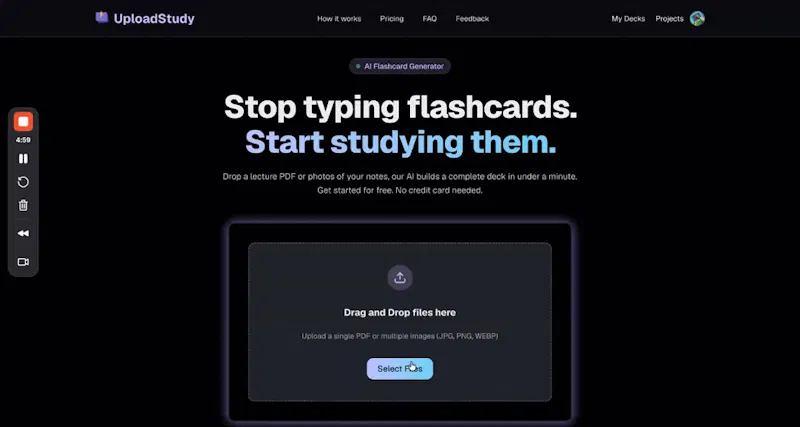 UploadStudy screenshot 1 (video preview)