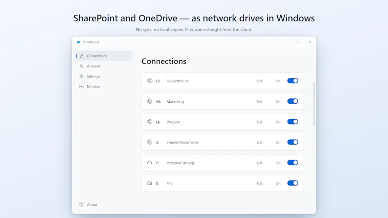 OneMount screenshot 2