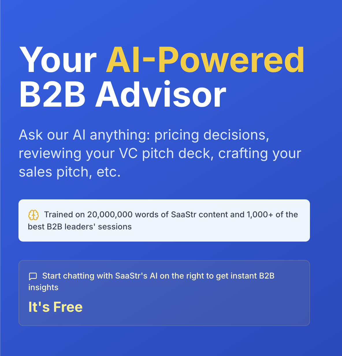 Saastr.ai：