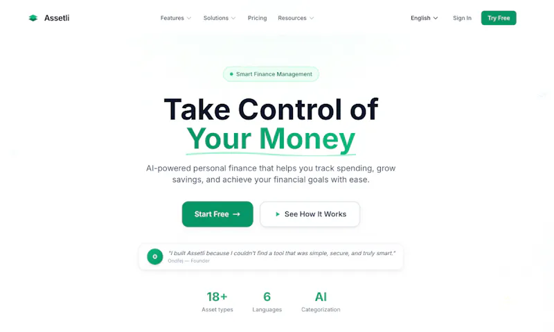 Assetli.app screenshot 1