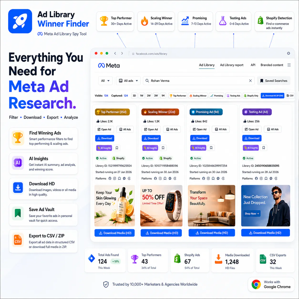 Ad Library Winner Finder gallery image
