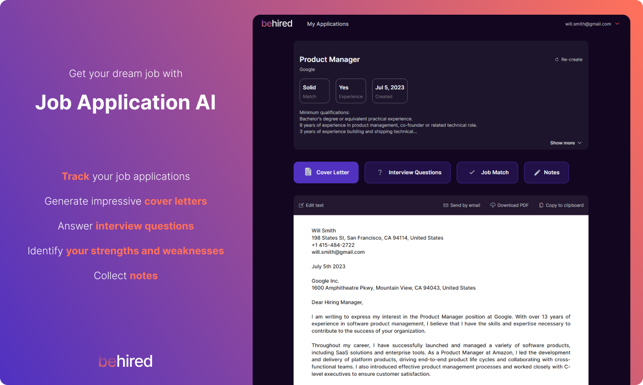 startuptile Behired-Job Application AI Assistant