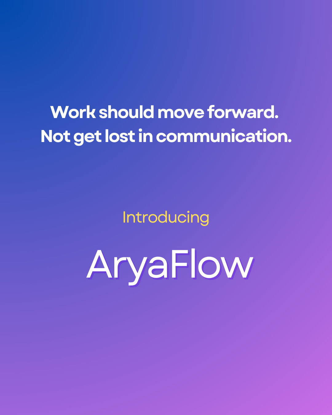 Aryaflow - Main product screenshot demonstrating key features and user interface