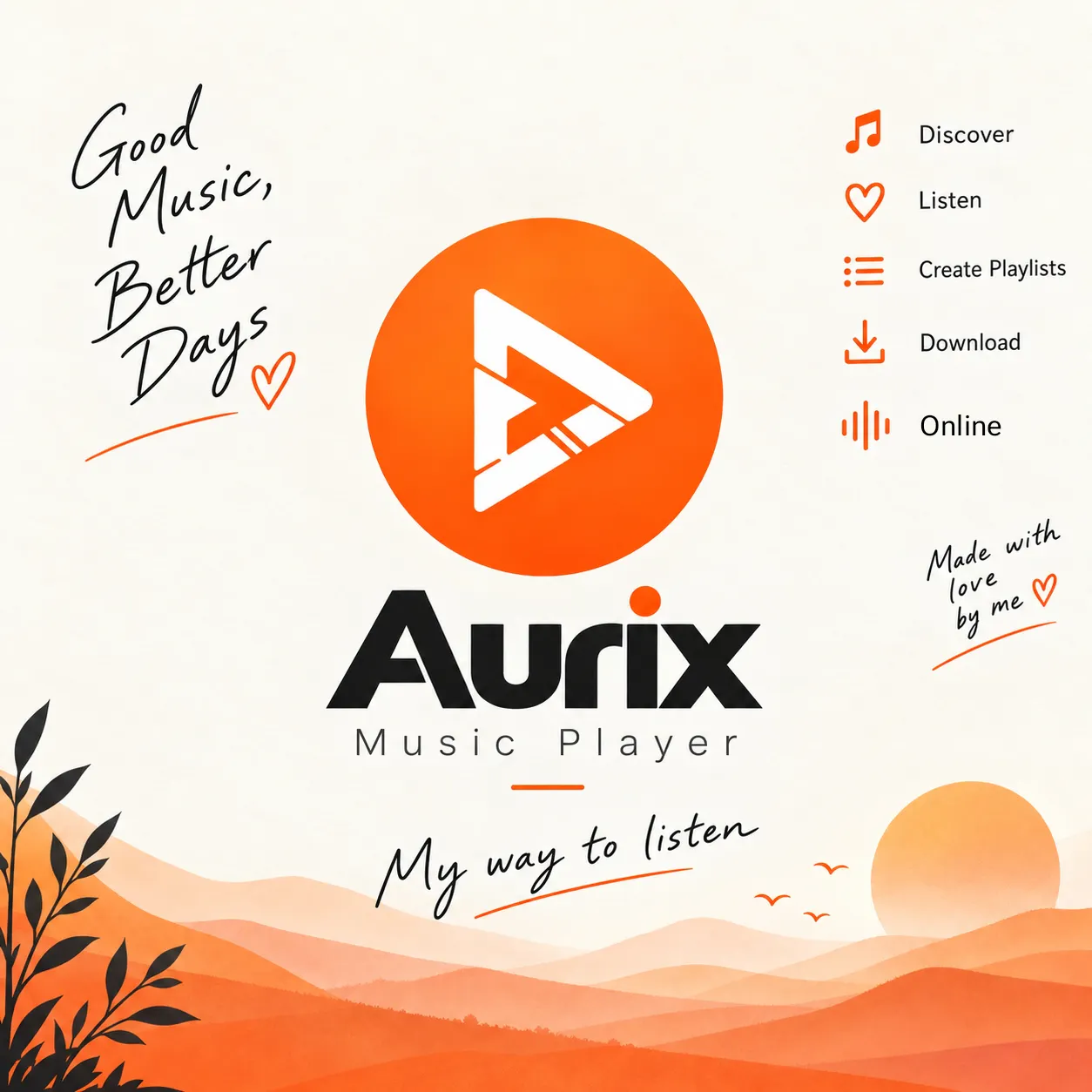Aurix Online Music Player 