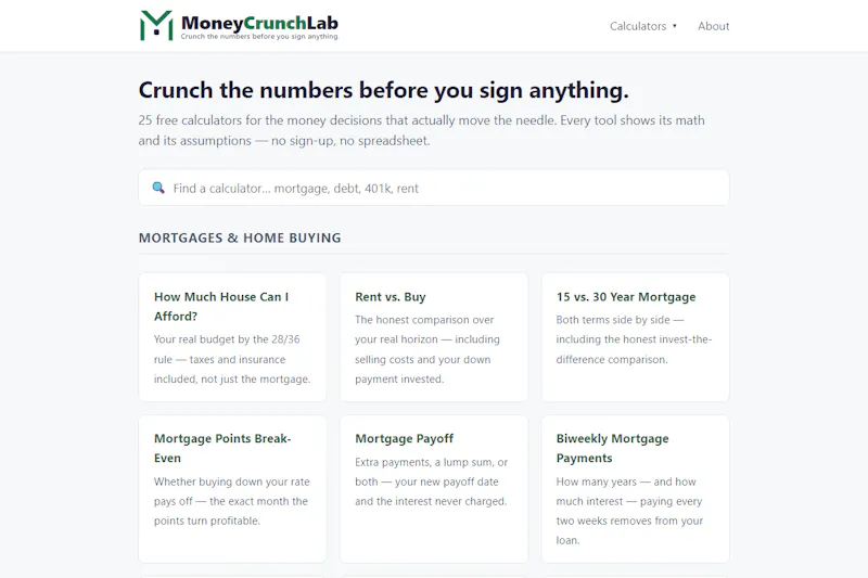MoneyCrunchLab screenshot 4