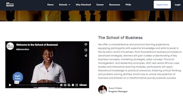 طلاب مدرسة ألتسكول أفريقيا يدرسون عبر الإنترنت - تجربة تعليمية تمكن المتعلمين من خلال محتوى معلوماتي ورسالة لتحقيق ديمقراطية التعليم.