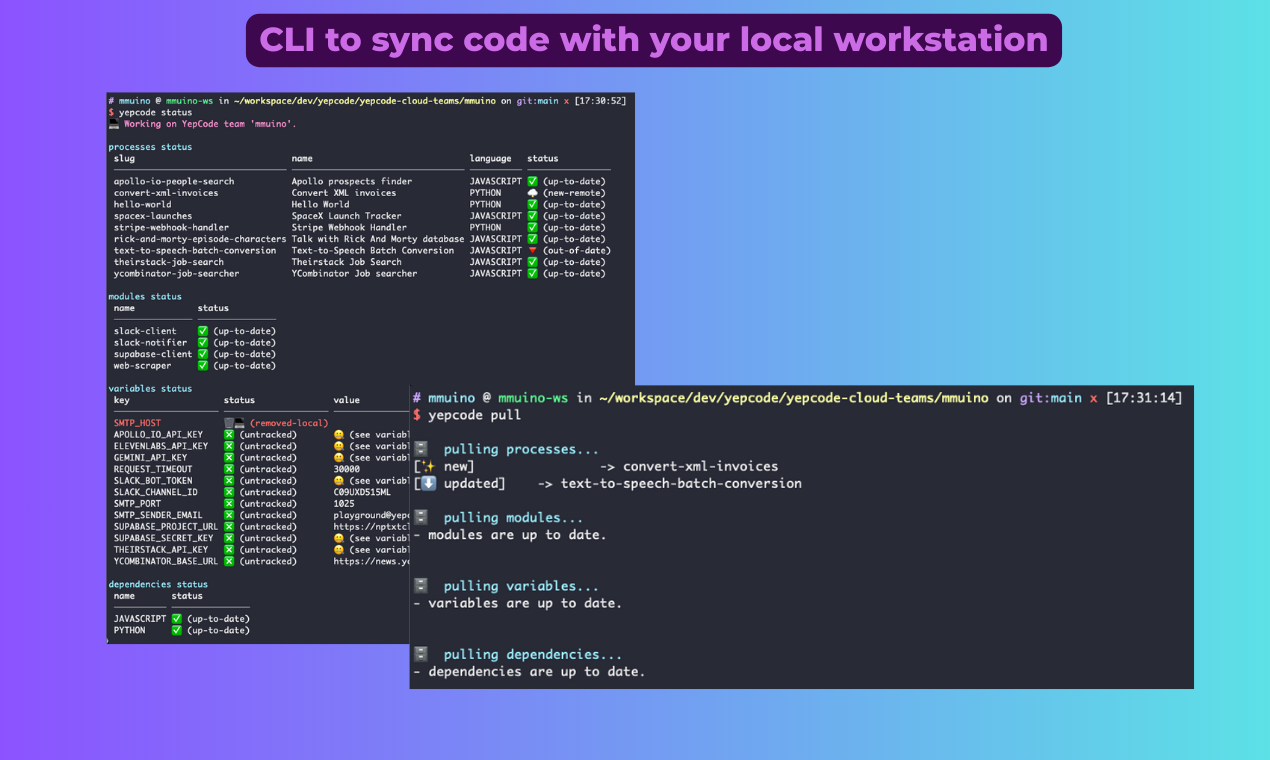 YepCode gallery image