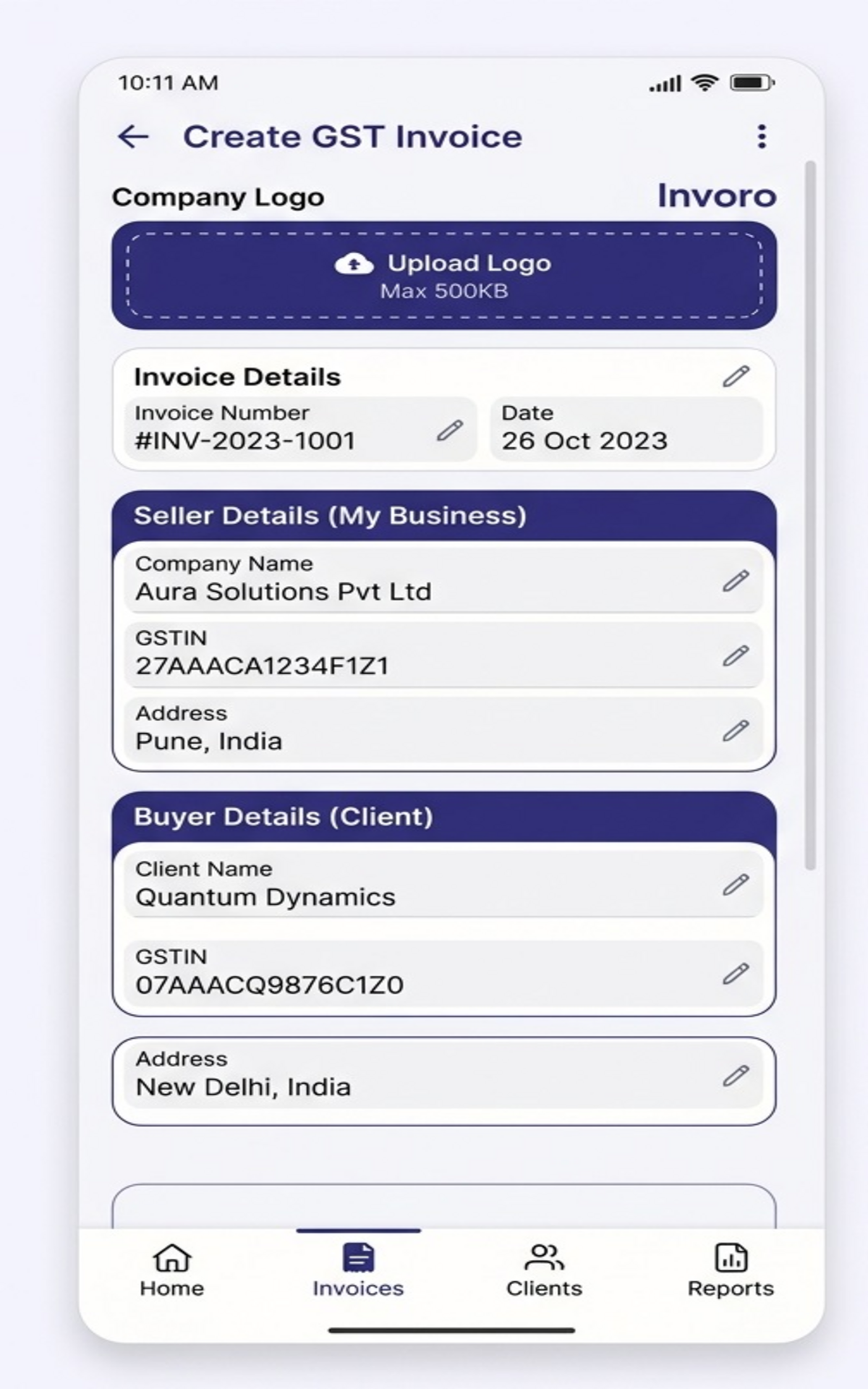 Invoro- Premium GST Billing & Invoicing gallery image