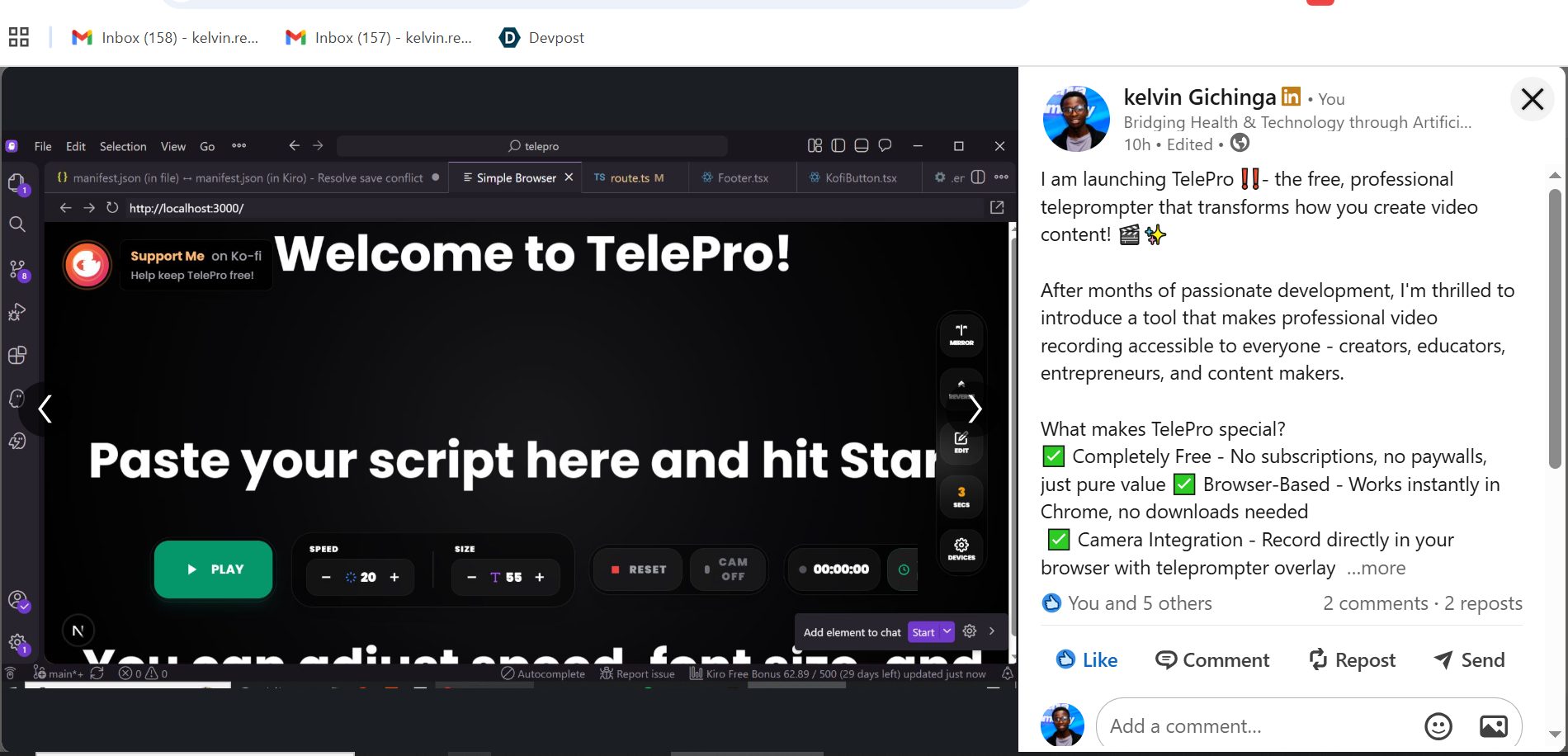 TelePro - Screenshot 3 showing product features and functionality