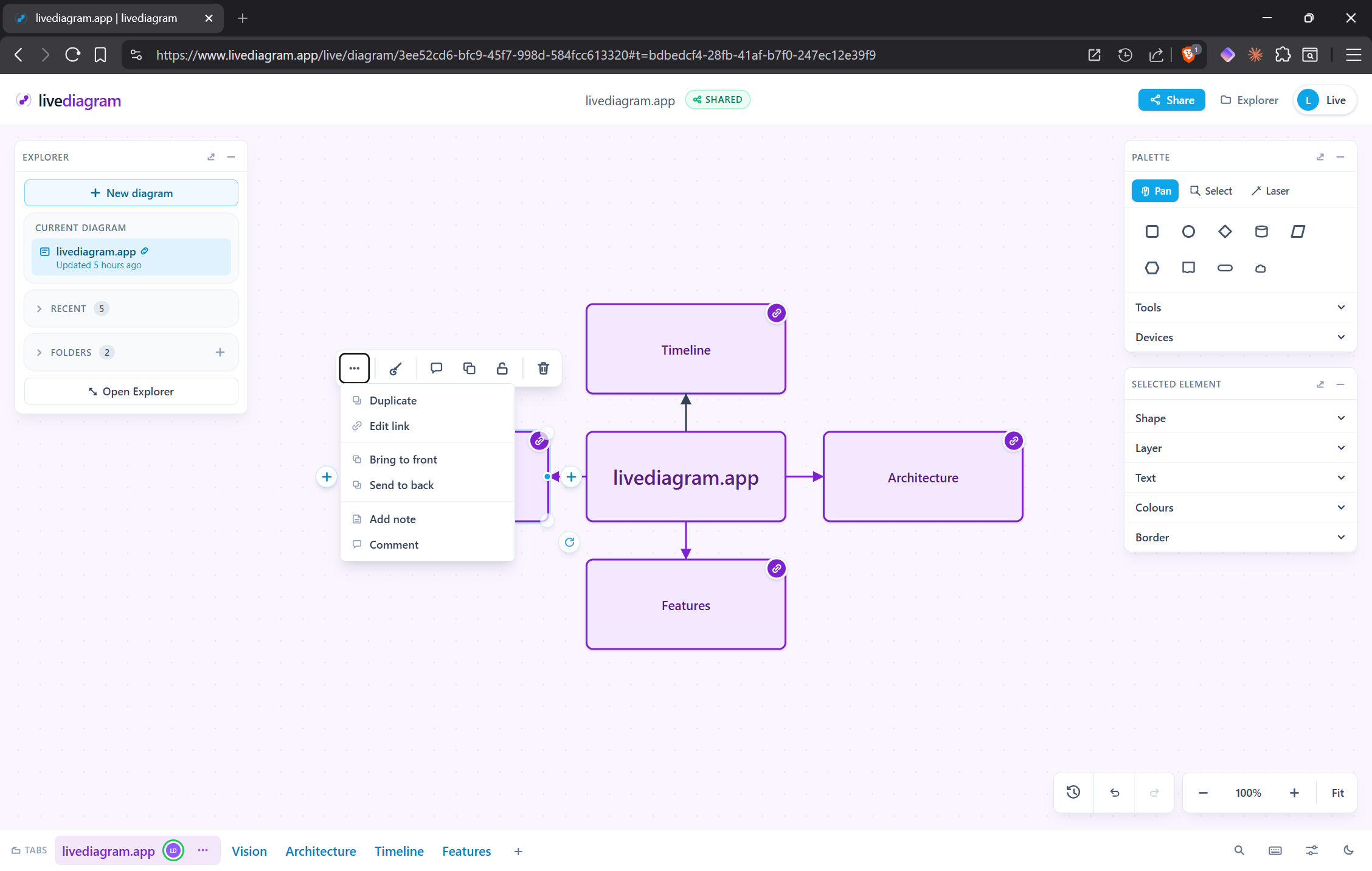 livediagram.app gallery image