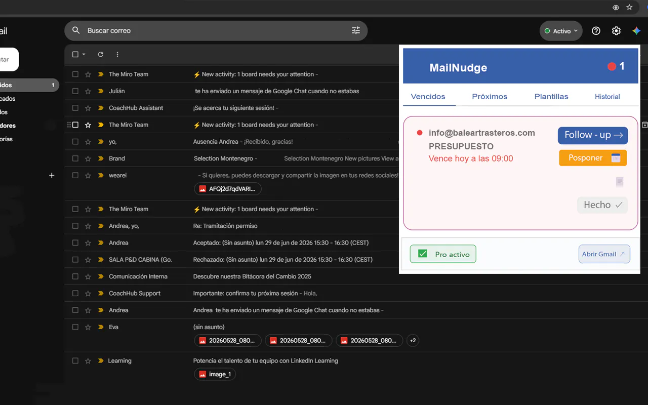 MailNudgeApp — Send. Remind. Close. gallery image