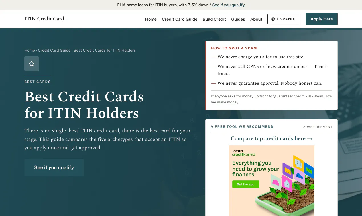 ITIN Credit Card gallery image