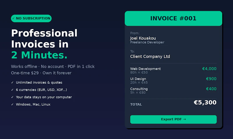 InvoicePro screenshot 1