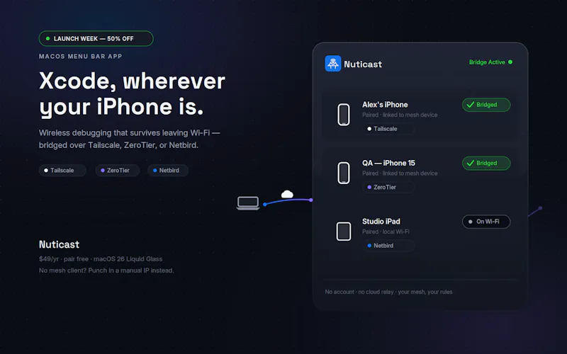 Nuticast screenshot 2