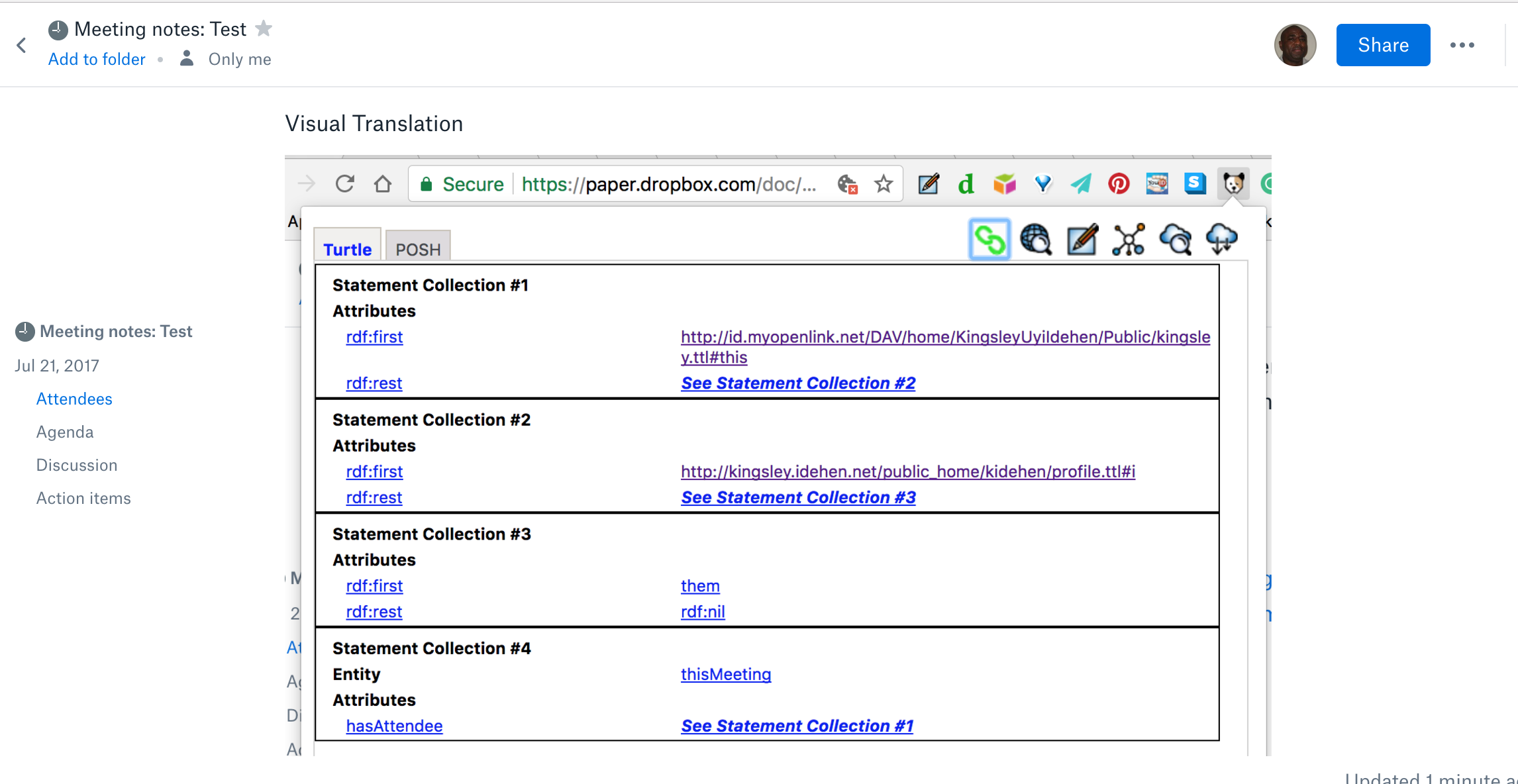OpenLink Structured Data Sniffer Browser Extension gallery image