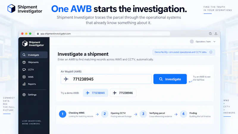 Shipment Investigator screenshot 1