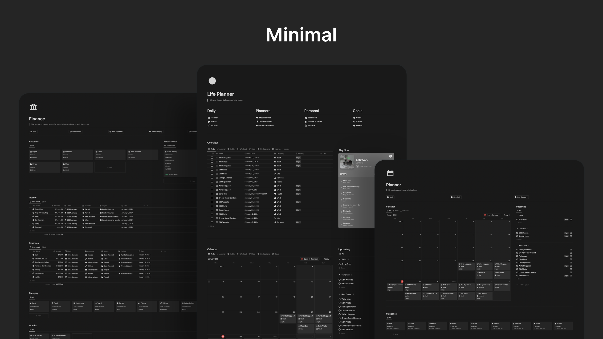 Notion Ultimate Life Planner Template media 9