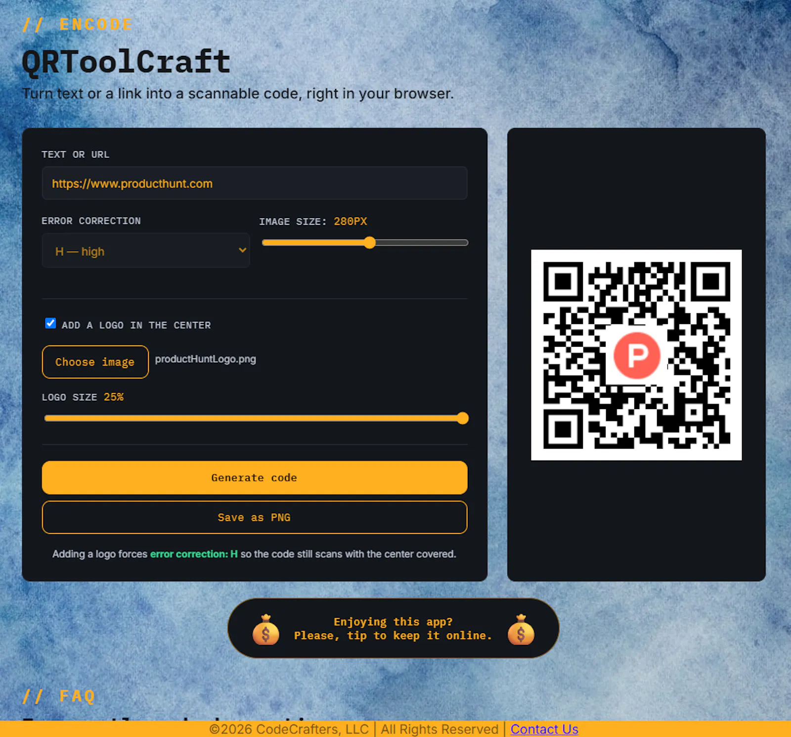 QRToolCraft screenshot 1