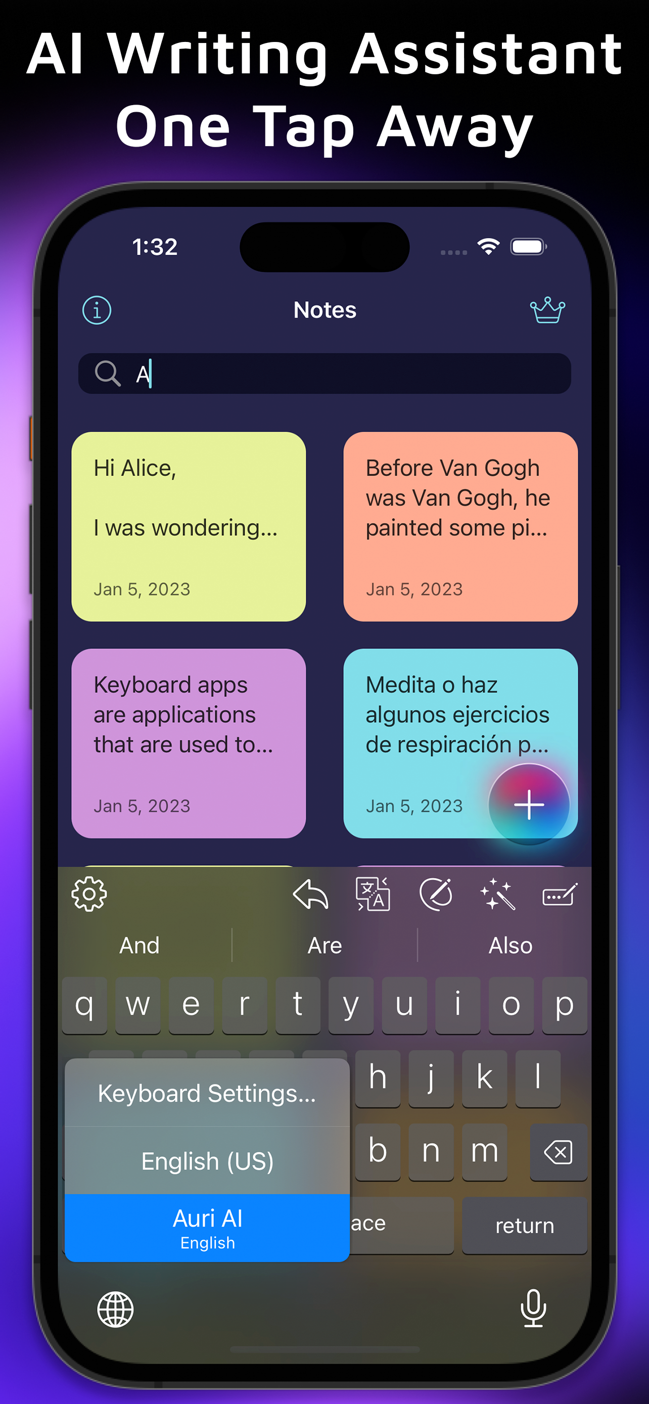 Auri.AI - ai iPhone의 모든 앱에서 AIS Assistant One Tap Away 미디어 2